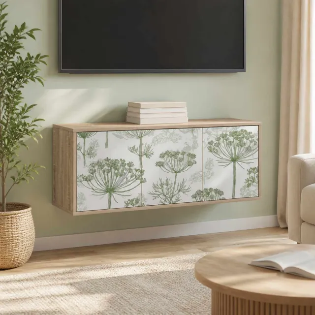 vidaXL Wandgemonteerd tv-meubel GOTHA 102 x 33 x 40 cm Sonoma Eiken, foto 2