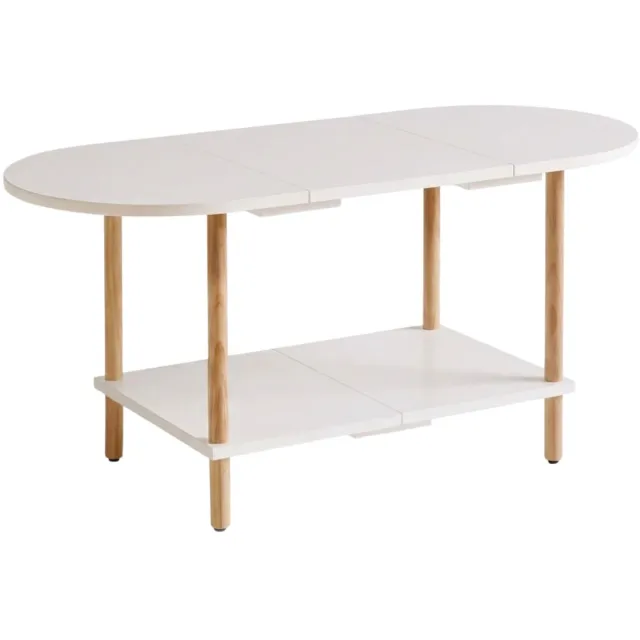 Imperatoris Salontafel - Geschikt voor Woonkamer, Thuiskantoor & Buiten - Stijlvolle Salon Tafel en Sidetable - Wit - 35 x 16 x 17 in - van Imperatoris
