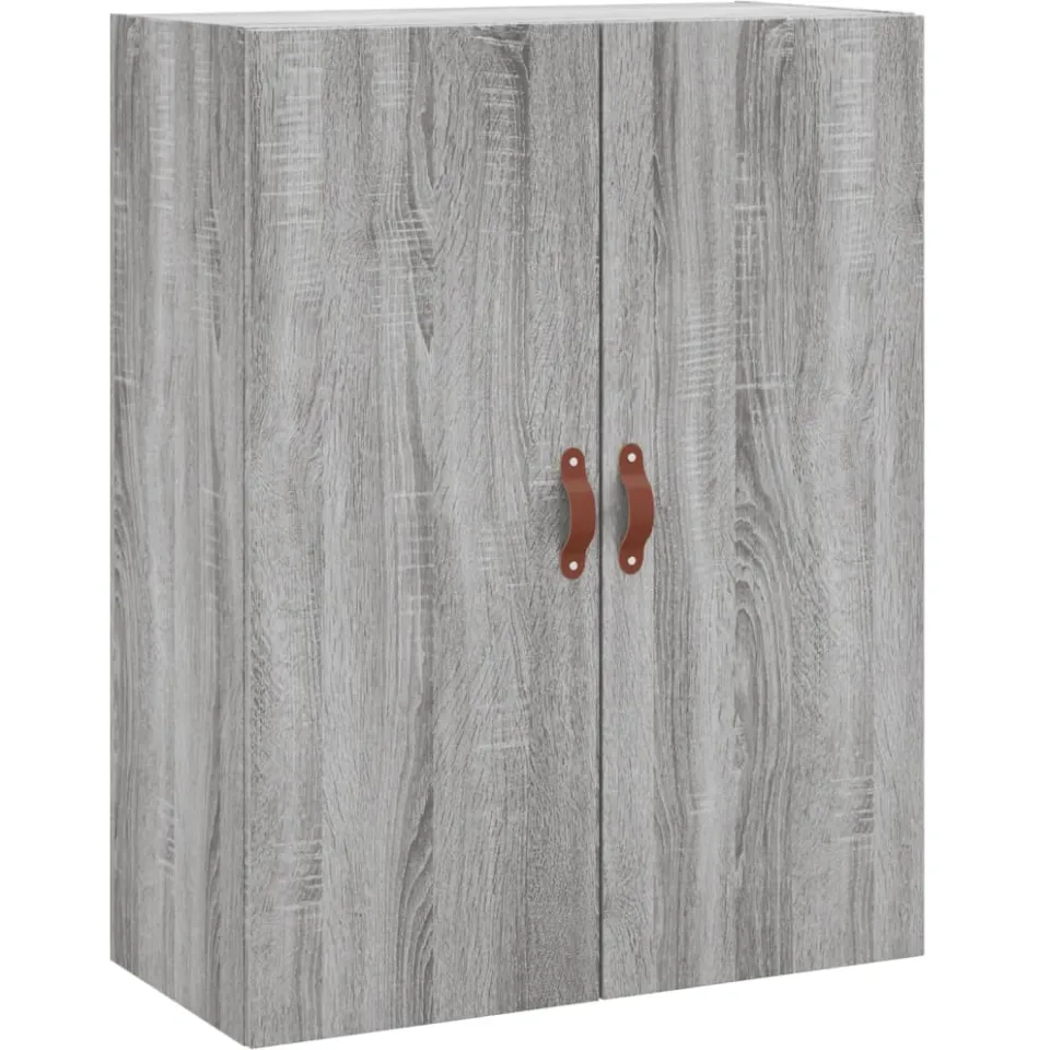 vidaXL Wandkast 69,5x34x90 cm grijs sonoma eikenkleurig