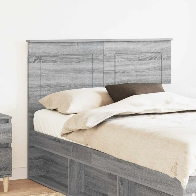 vidaXL Hoofdbord Grijze Sonoma 100 cm Geconstrueerd hout Grijs