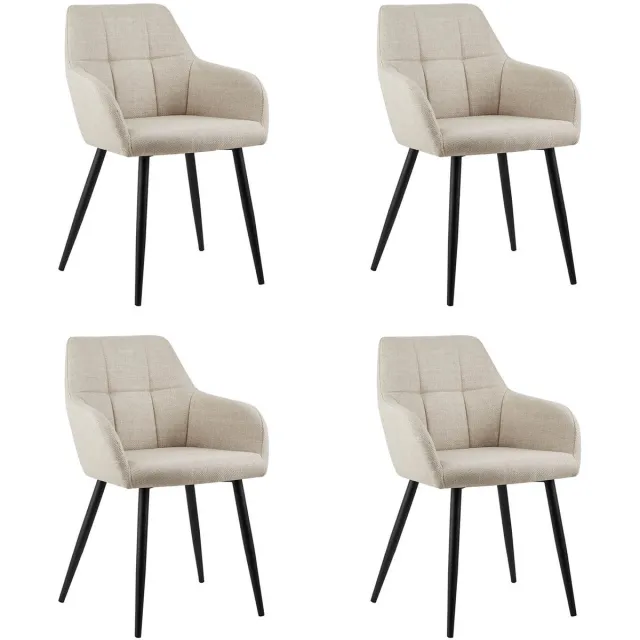 Kick Collection Set van 4 Kick eetkamerstoel Nova - beige
