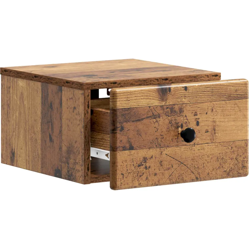 vidaXL Wandbeugel Bedkast Oud hout 34,5 x 33 x 20 cm Bewerkt hout bruin, foto 3