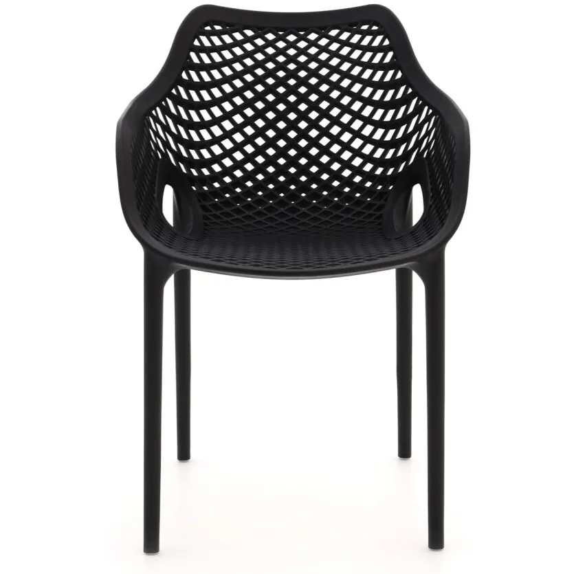 Forza Furniture Forza Ripi dining tuinstoel stapelbaar zwart, foto 4