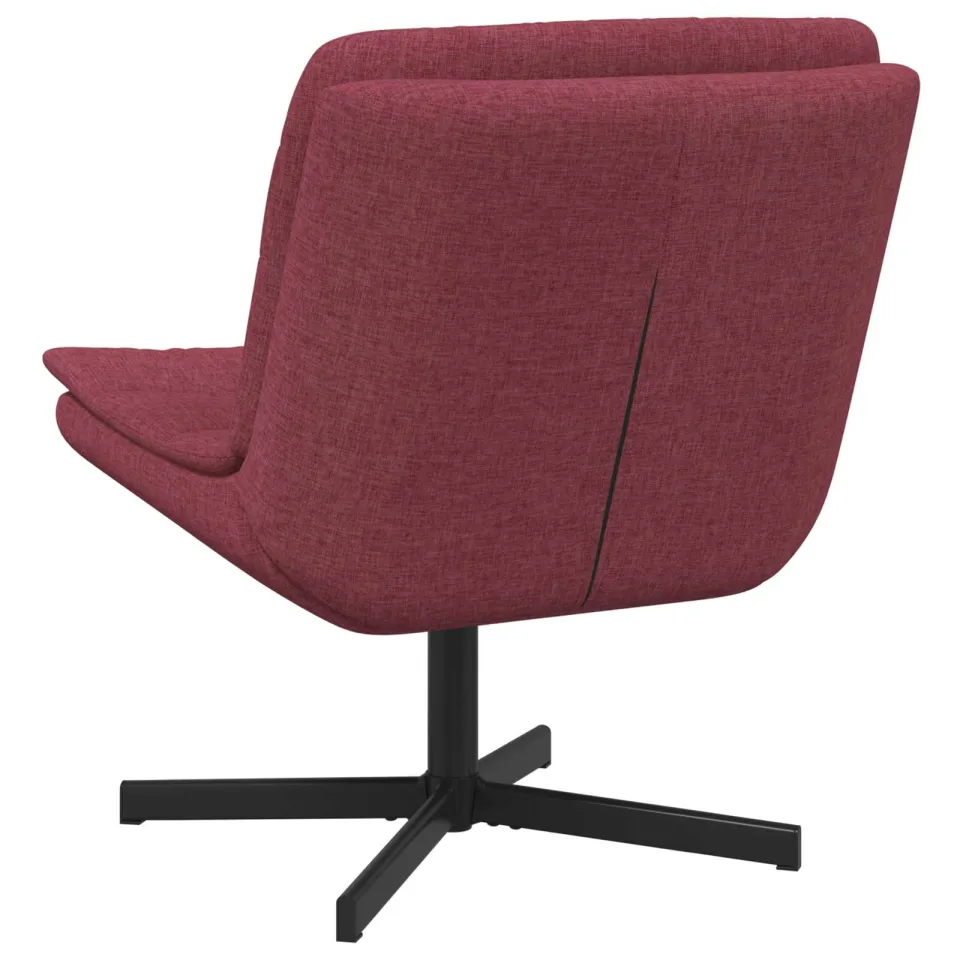 vidaXL Draaistoel Wijnrood 63 x 75 x 76 cm Stof, foto 4