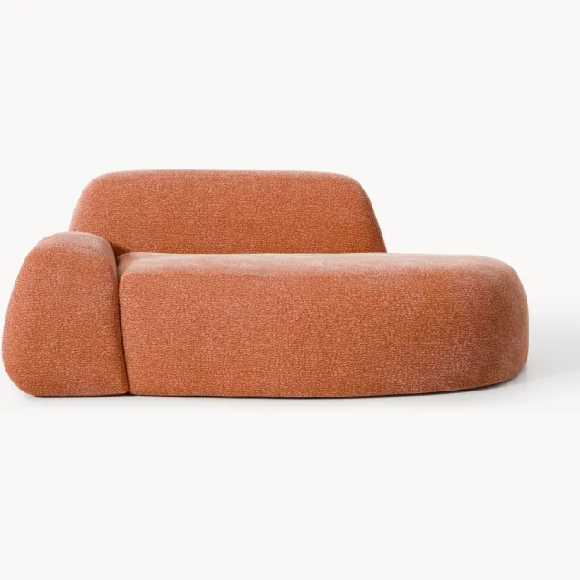 Westwing Collection Chaise Wolke (2-zits) terracotta