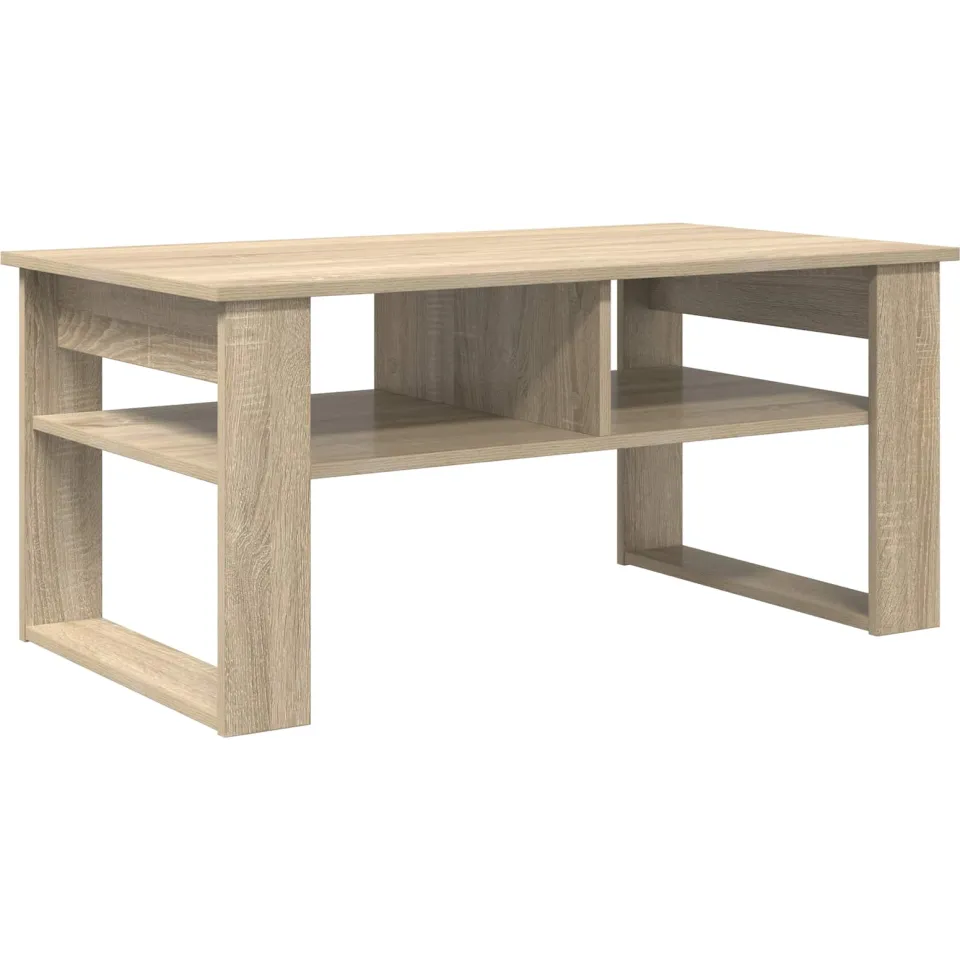 vidaXL Salontafel Sonoma Eiken 96 x 54 x 44 cm Bewerkt hout Bruin