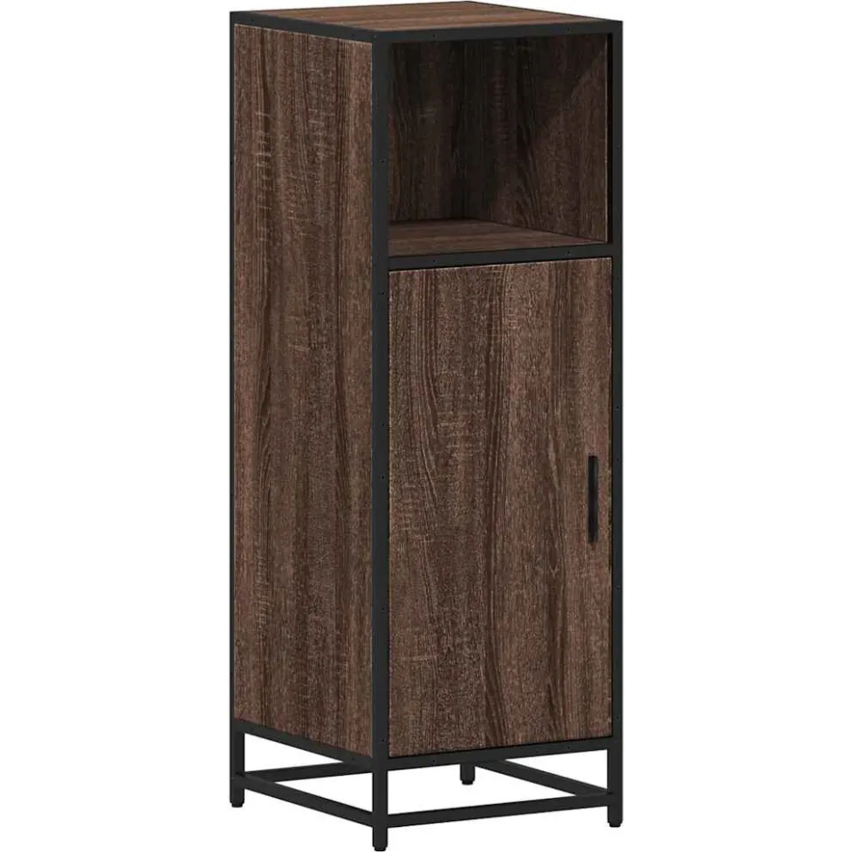 vidaXL Badkamerkast 35x37,5x100 cm bewerkt hout bruin eikenkleur, foto 3