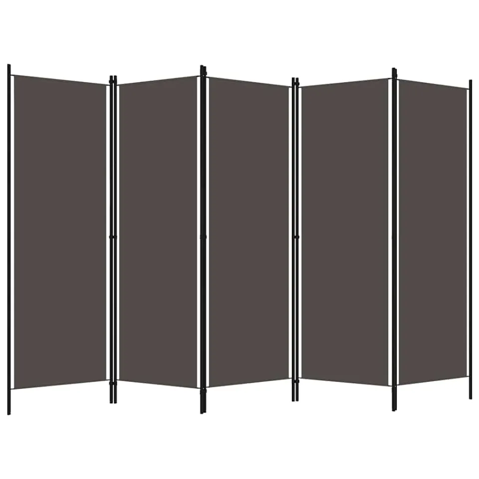 vidaXL Kamerscherm met 5 panelen 250x180 cm antraciet, foto 3