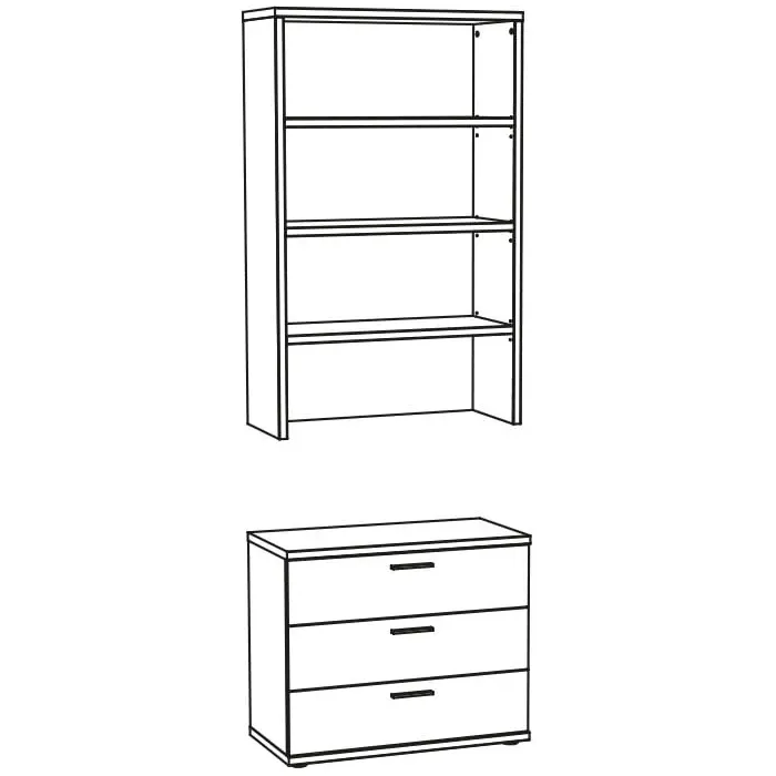 commode Andante-W3 wit, foto 2