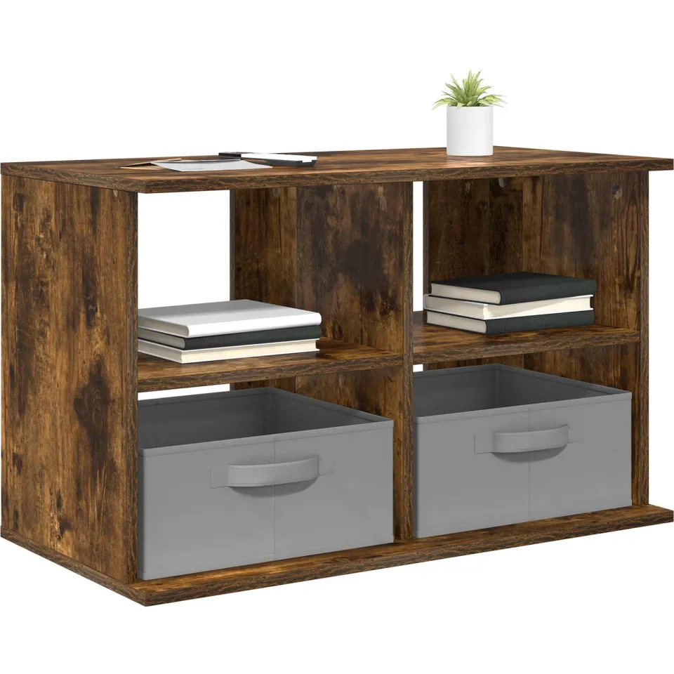 vidaXL TV-standaard 79 x 40 x 48 cm Gerookt eiken Bruin