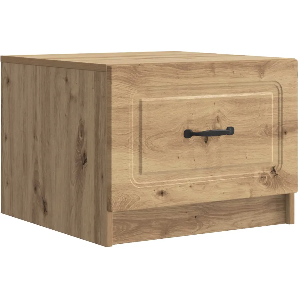 vidaXL Salontafel Artisanaal eiken 49 x 50 x 37 cm Bewerkt hout