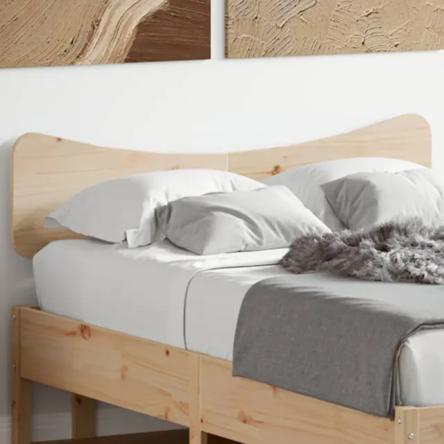 vidaXL Hoofdbord 120 cm massief grenenhout Bruin