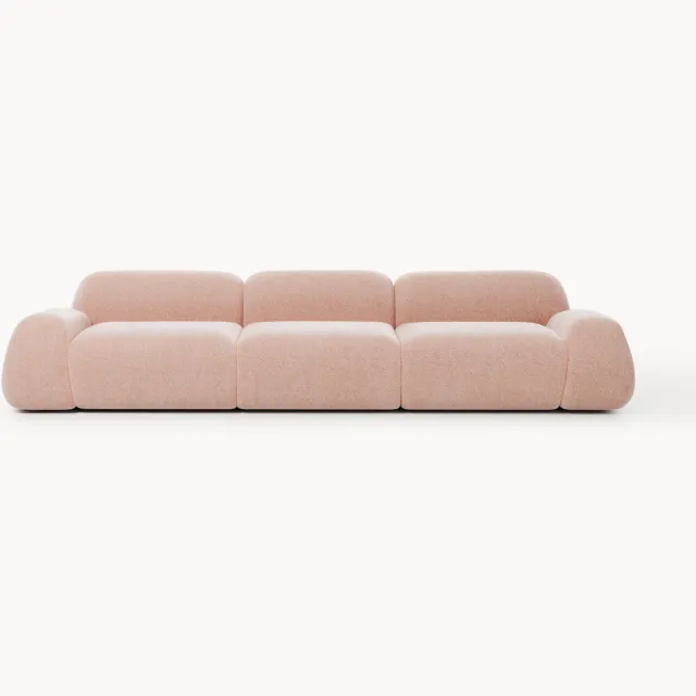 Westwing Collection Modulaire bank Wolke (4-zits) Roze