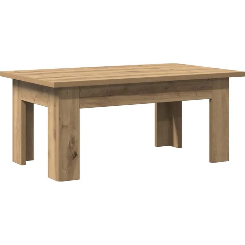 vidaXL Salontafel 100x60x42 cm bewerkt hout artisanaal eikenkleur, foto 3
