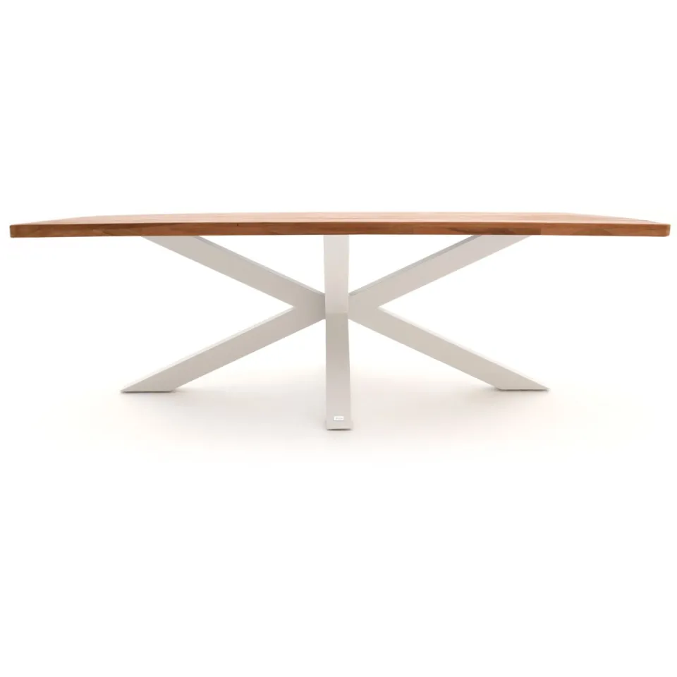 Bellagio tuinmeubelen Bellagio Induno Deens Ovaal dining tuintafel 240x120cm wit, foto 2