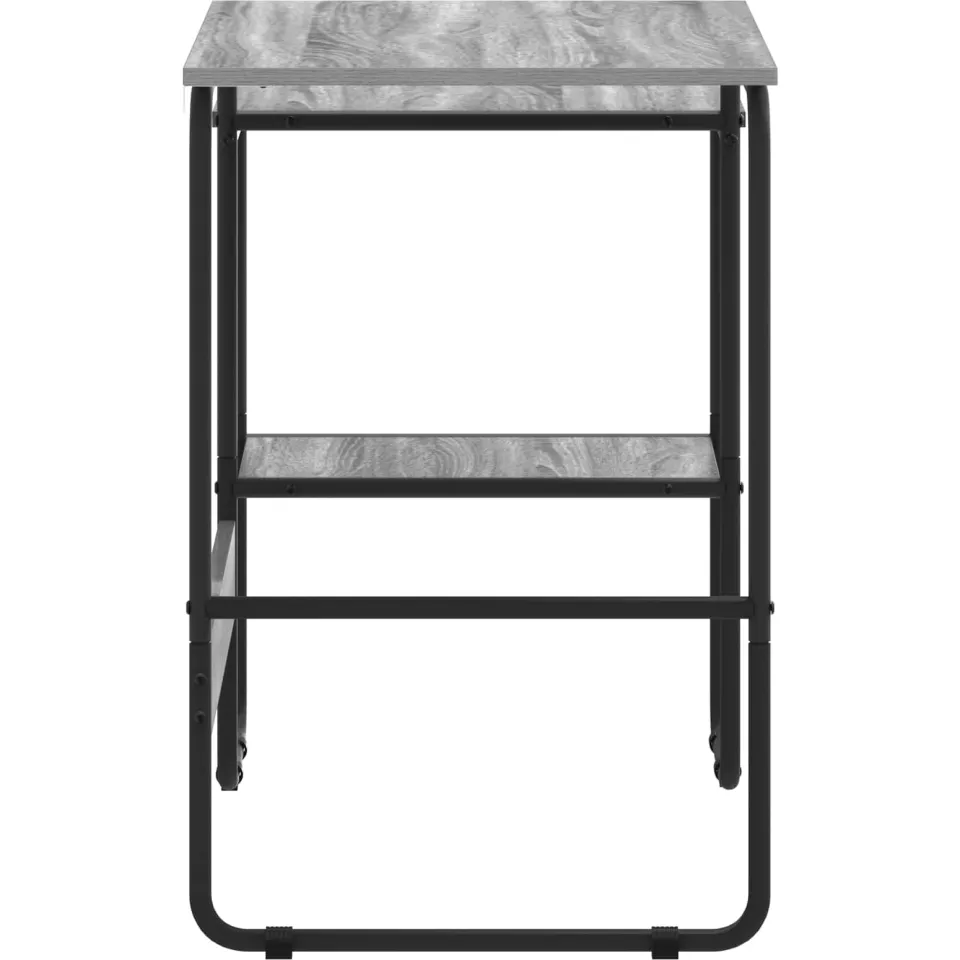 vidaXL Bureau met opbergruimte Grijs Sonoma 100 x 50 x 75 cm, foto 4