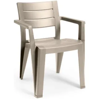 Keter Tuinstoel Julie Cappuccino 61,5x58,5x79cm Beige