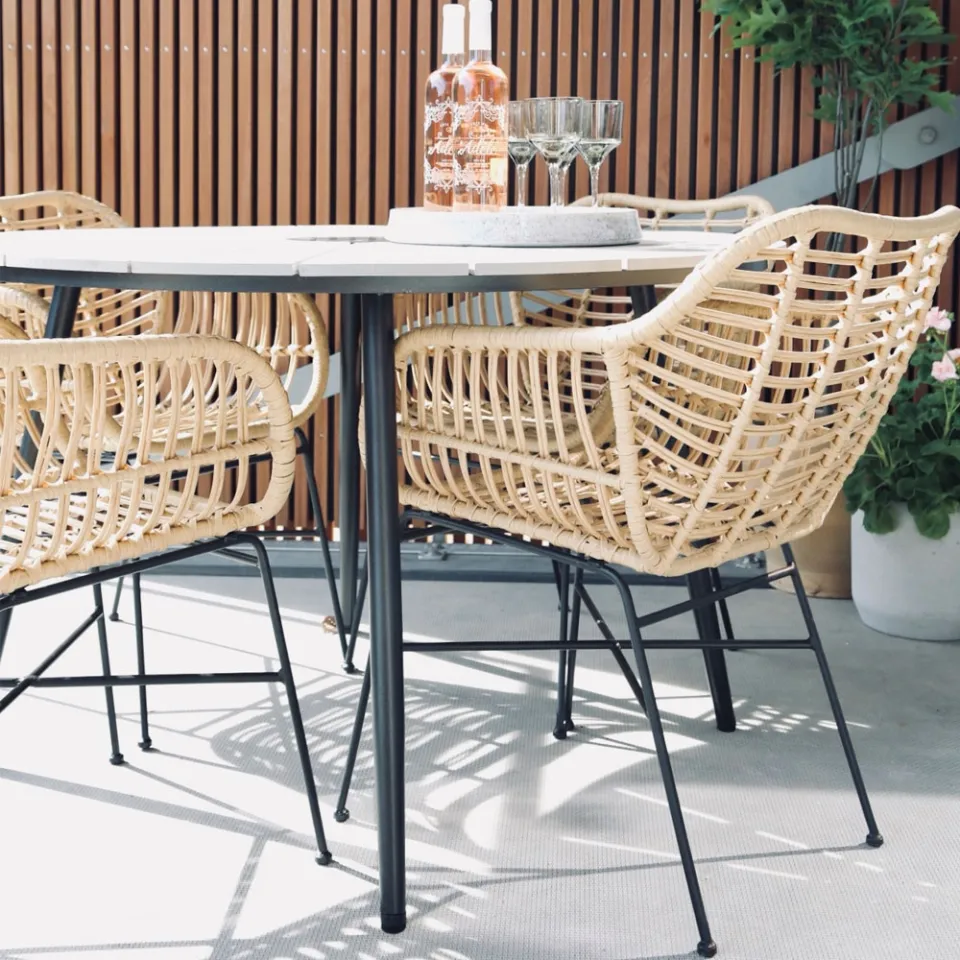 Lisomme Dax rotan tuinstoel naturel, foto 4