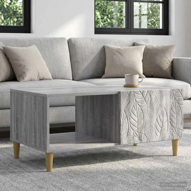 vidaXL Salontafel Grijs Sonoma 90 x 50 x 40 cm Bewerkt hout, foto 2