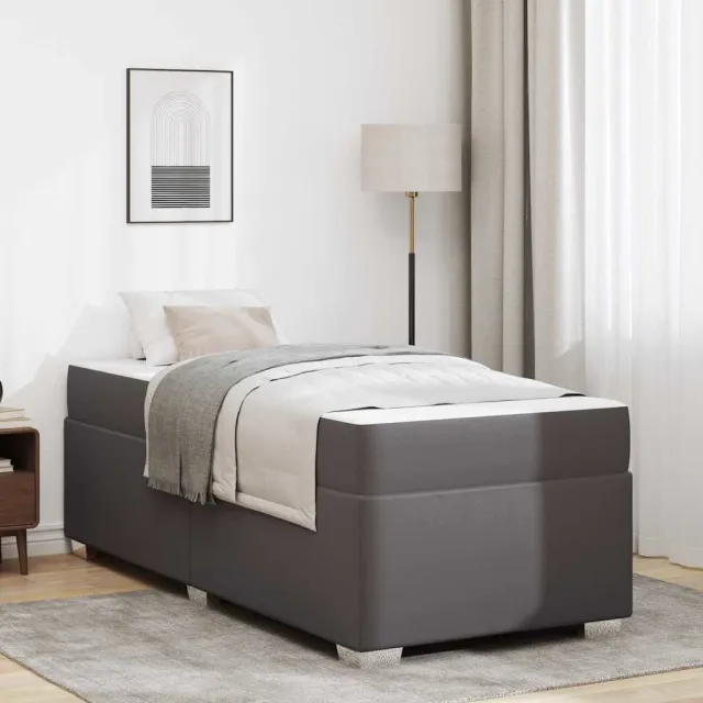 vidaXL Bedframe Grijs 80 x 200 cm PVC