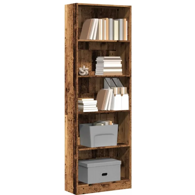 vidaXL Boekenkast 60x24x176 cm bewerkt hout oud houtkleurig Bruin