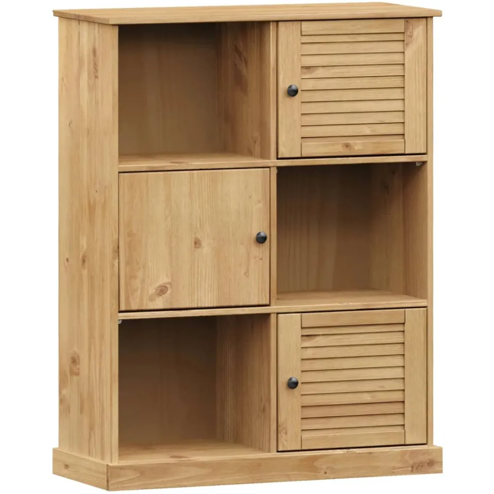 vidaXL Boekenkast VIGO 90x35x114,5 cm massief grenenhout bruin, foto 3