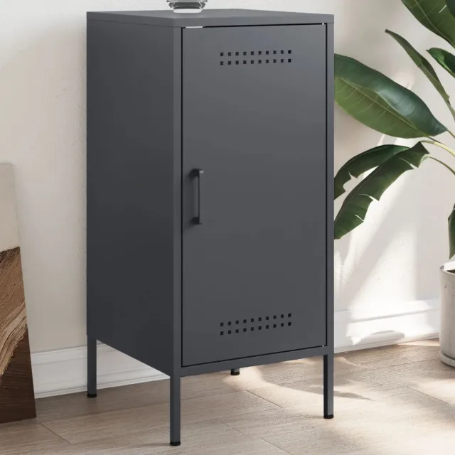 vidaXL Dressoir 36x39x79 cm staal antracietkleurig, foto 2