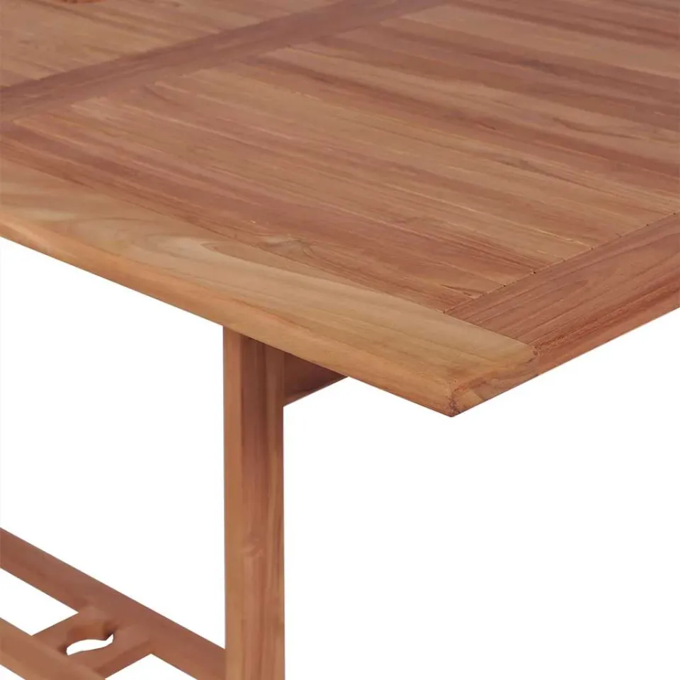 vidaXL Tuintafel 180x90x75 cm massief teakhout bruin, foto 4
