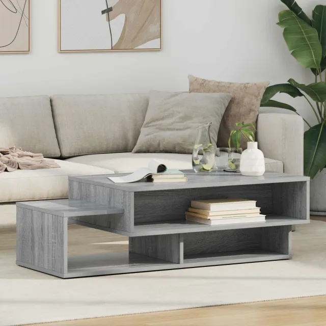 vidaXL Salontafel Grijs Sonoma 105 x 50 x 32,5 cm Bewerkt hout, foto 2
