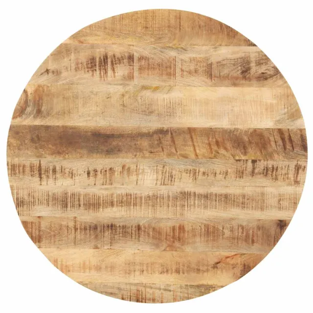 vidaXL Tafelblad rond 25-27 mm 70 cm massief mangohout Bruin