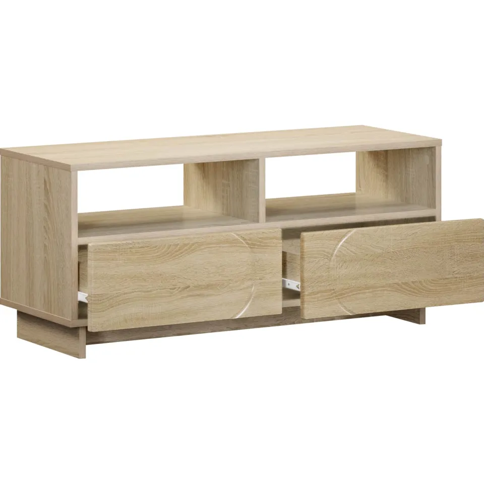 vidaXL TV-standaard 90 x 34,5 x 40 cm Sonoma Eiken Bewerkt hout Bruin