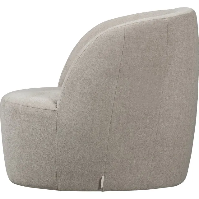 vtwonen Turn Draaifauteuil - Velvet - Naturel - 78x82x87 natural