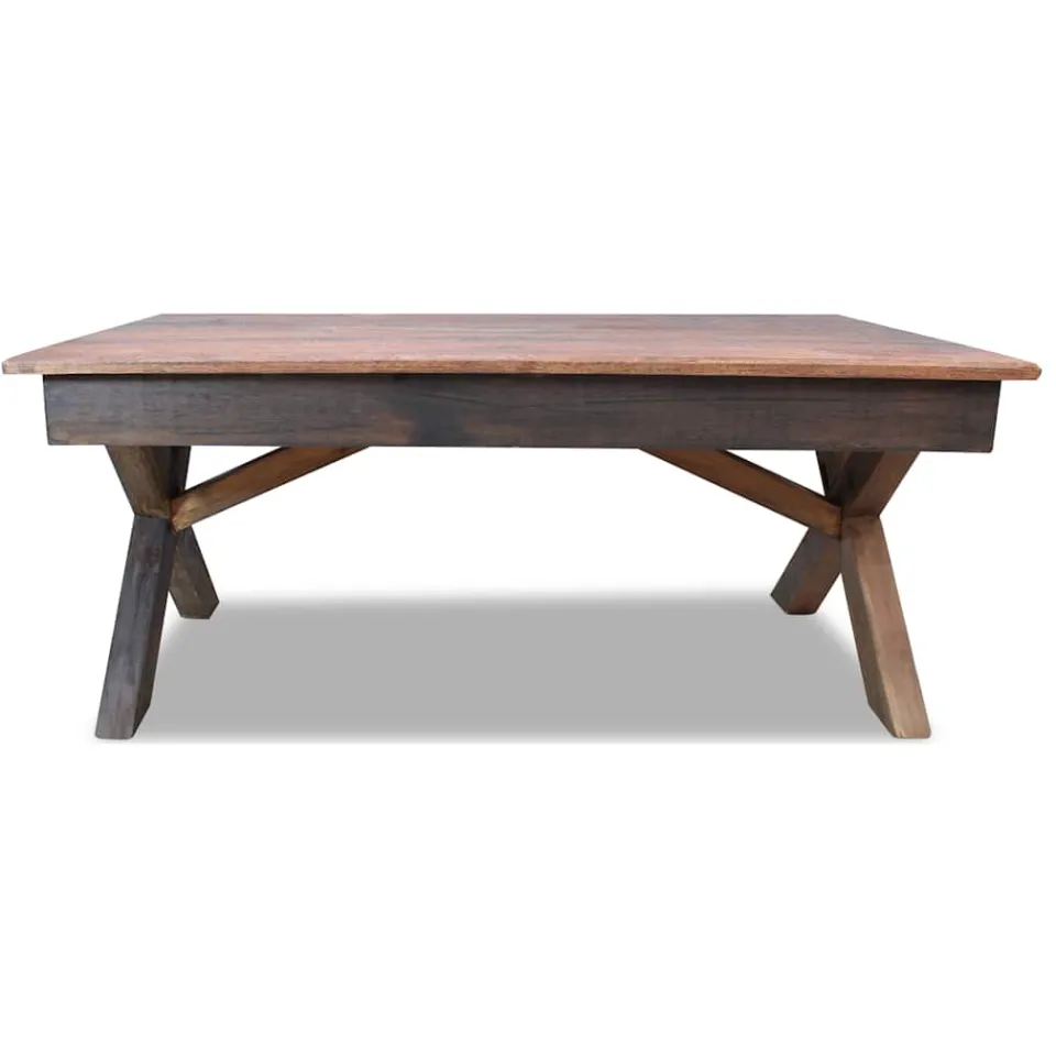 vidaXL Salontafel 110x60x45 cm gemengd gerecycled hout Bruin