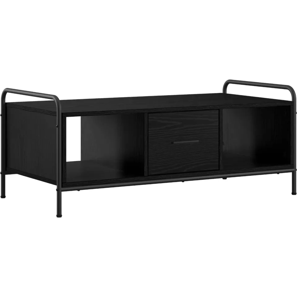 vidaXL Salontafel Zwart eiken 99,5 x 49 x 41 cm Bewerkt hout