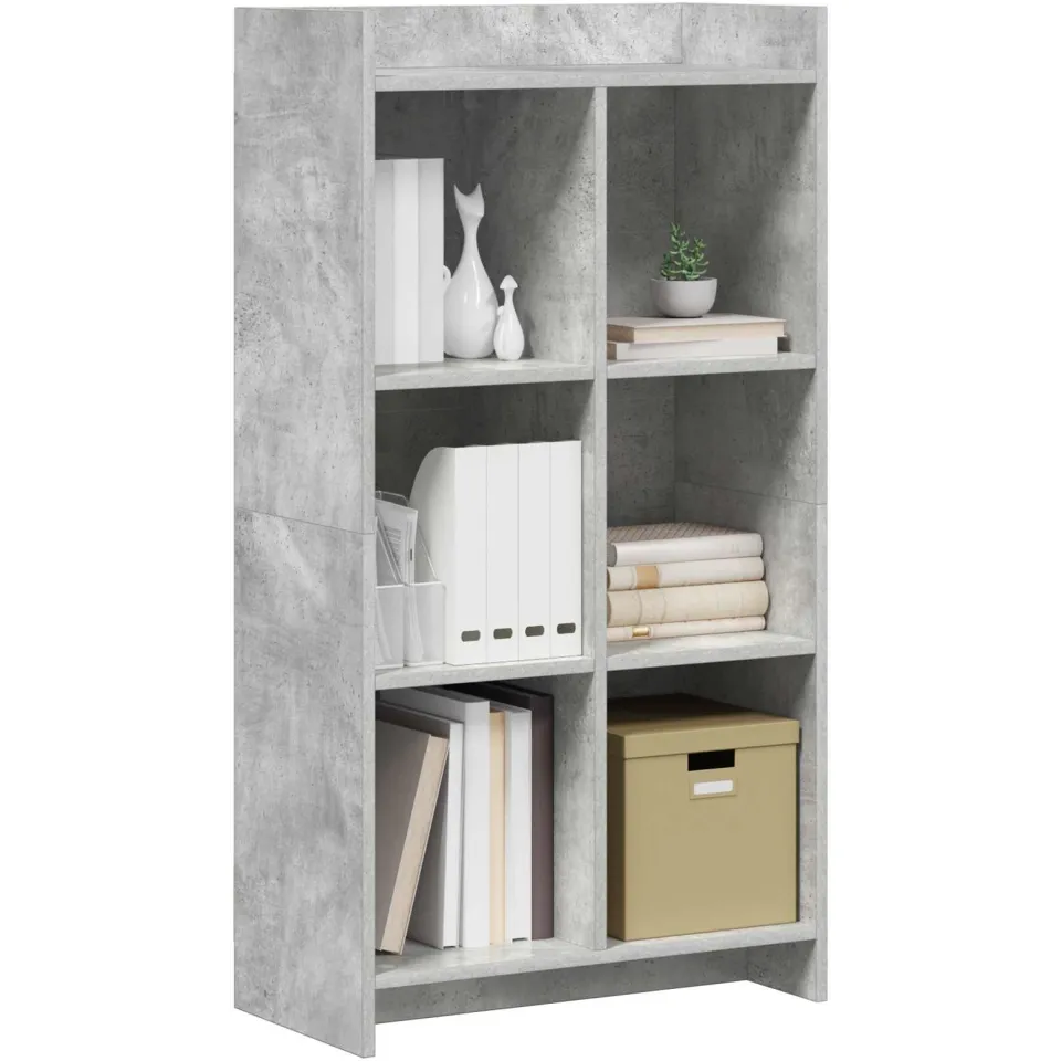 vidaXL Boekenkast Concerte Grijs 59 x 30 x 111 cm Bewerkt hout