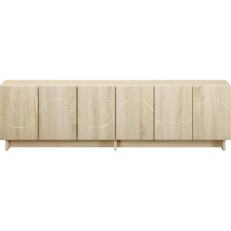 vidaXL tv-meubel 140 x 34,5 x 40 cm Sonoma Eiken Bewerkt hout, foto 4