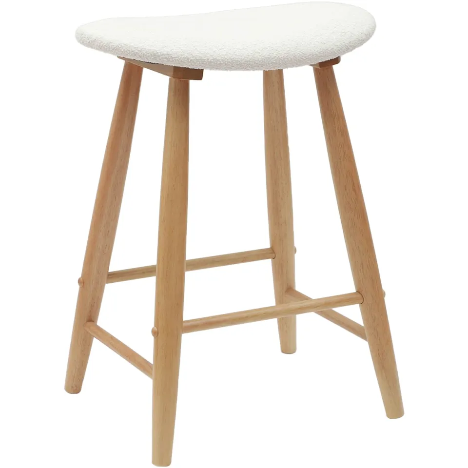 vidaXL Eettafelstoelen 2 st Massief Rubberhout Naturel 46 x 37 x 63 cm, foto 4