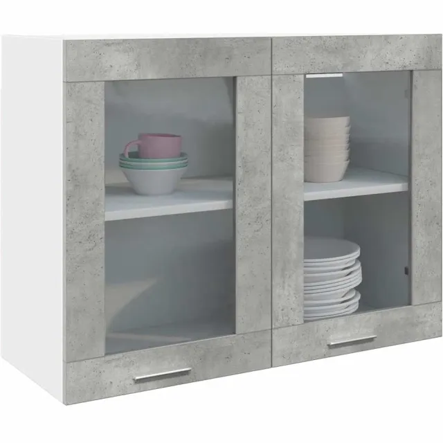 vidaXL Bovenkast Lyon 80x31x60 cm betongrijs