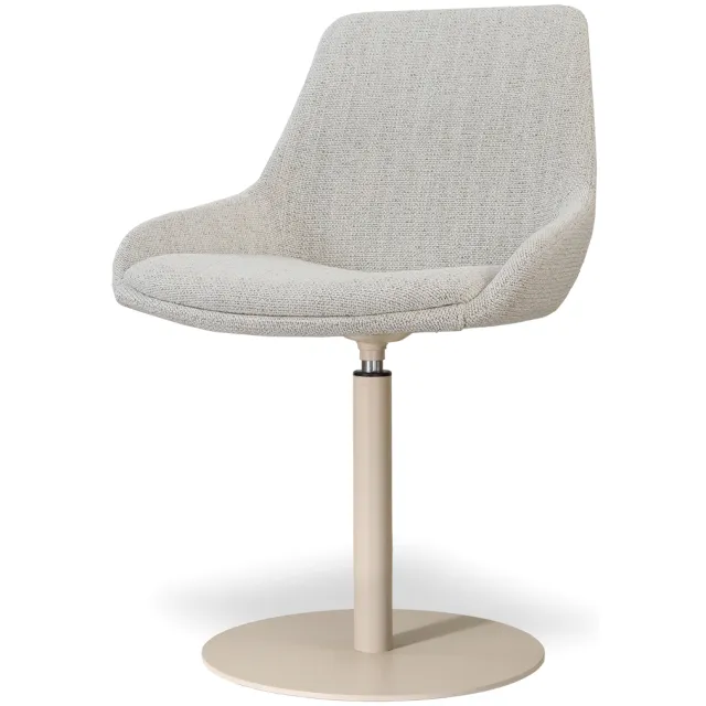 Nolon Niva-Isa draaibare tulp eetkamerstoel beige gemêleerd - beige onderstel