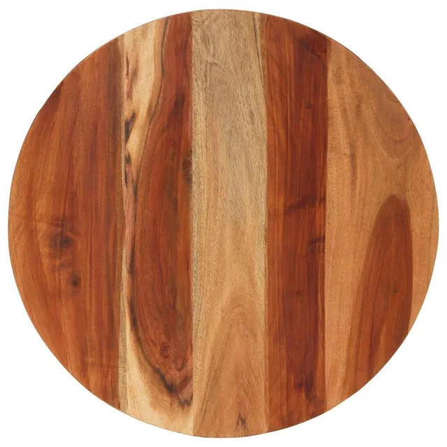 vidaXL Tafelblad rond 15-16 mm 60 cm massief acaciahout Bruin