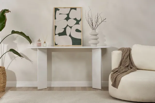 Skye Decor , Dressoir, Sira - White, Gemelamineerde spaanplaat, Wit, 150 x 35 x 75 cm