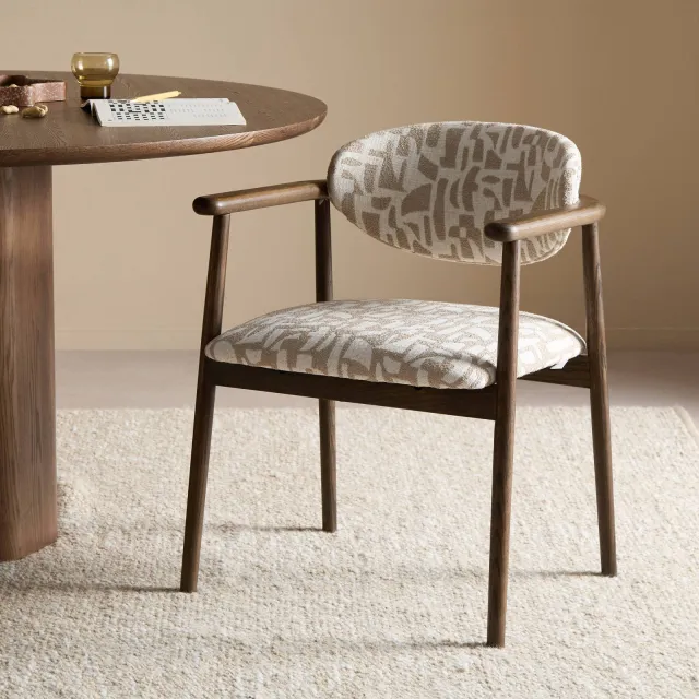 NOUS Living eetkamerstoel Elly beige, foto 2