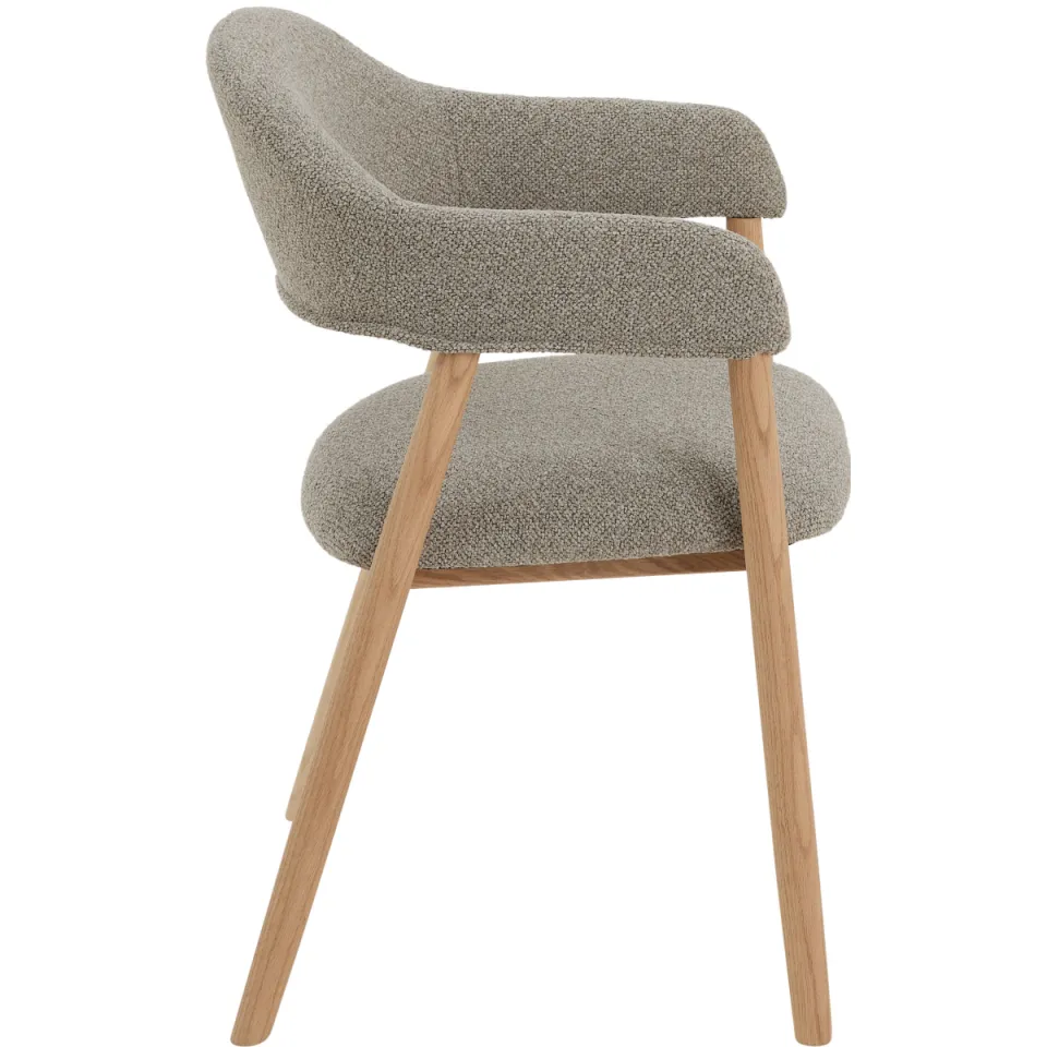 NOUS Living Myra eetkamerstoel taupe, foto 3