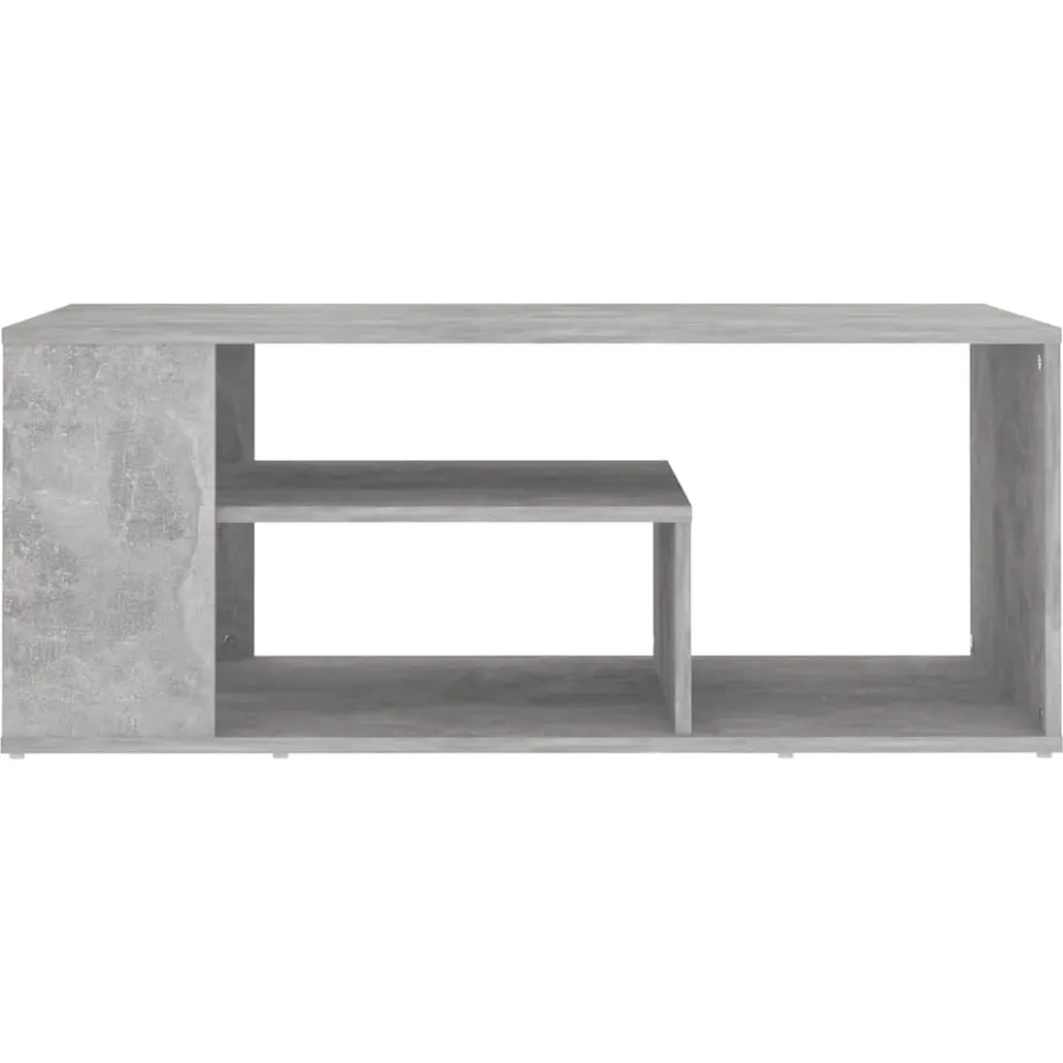 vidaXL Salontafel 100x50x40 cm bewerkt hout betongrijs
