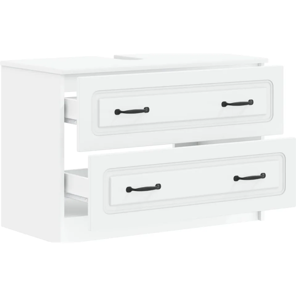 vidaXL Badkamer wastafelkast UTRECHT Wit 82 x 41 x 56 cm Bewerkt hout