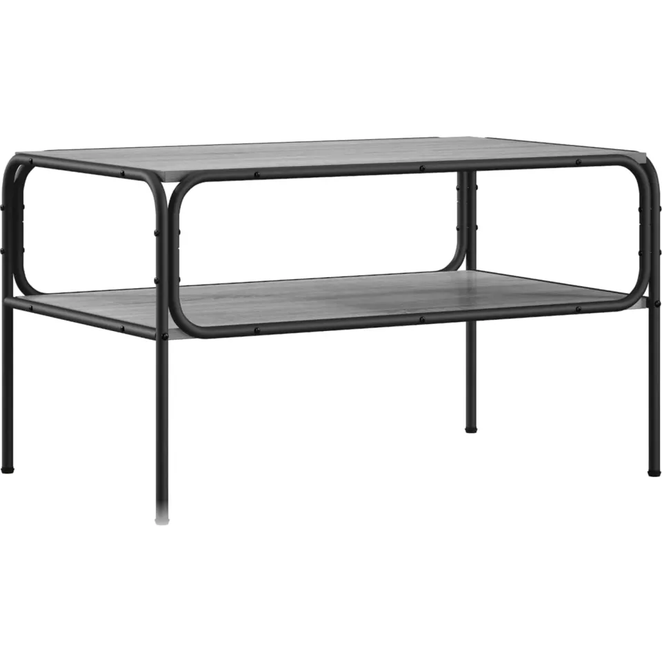 vidaXL Bijzettafel Grijs Sonoma 100 x 50 x 46 cm Bewerkt hout, foto 4