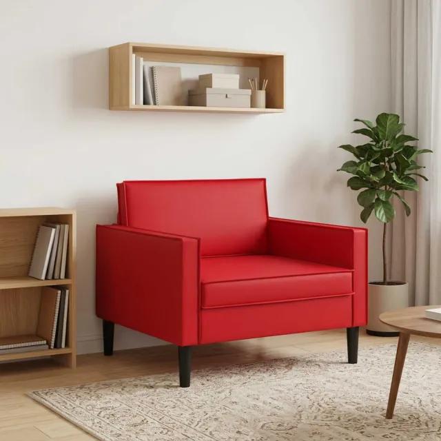 vidaXL XL fauteuil Rood Kunstleer