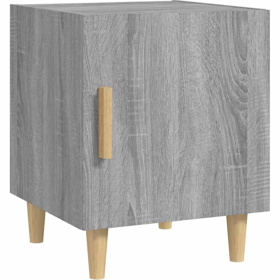 vidaXL Nachtkastjes 2 st bewerkt hout grijs sonoma eikenkleurig, foto 4