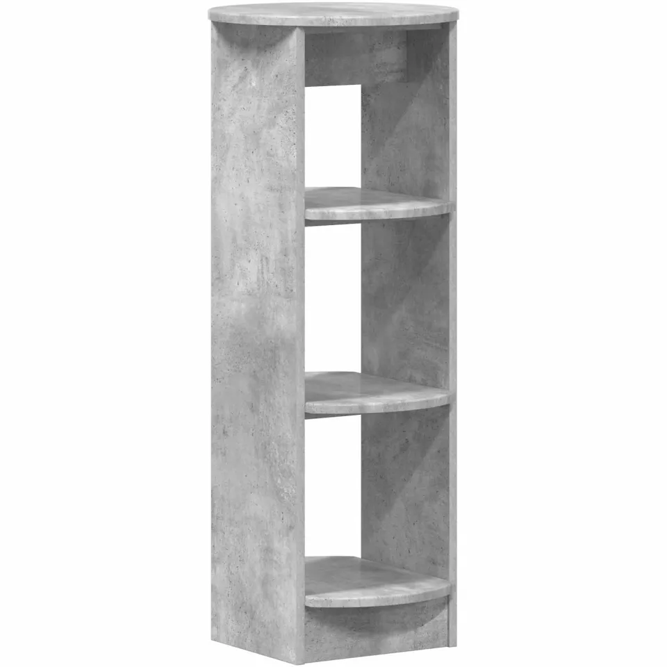 vidaXL Bijzetkast Beton Grijs 40 x 40 x 100 cm Geconstrueerd hout, foto 3