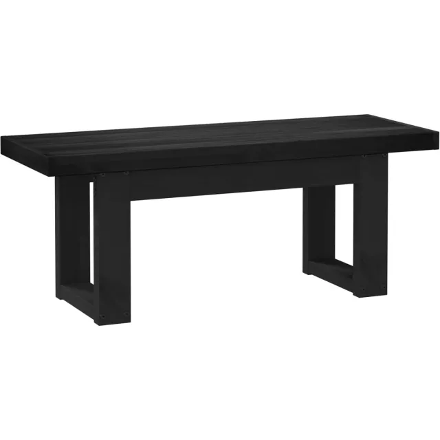 vidaXL Eetbank - NOAIN - 120 - x - 41 - x - 45 - cm - Massief - grenenhout - Zwart
